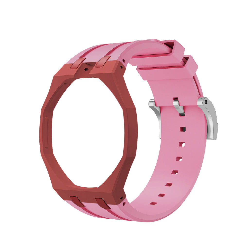 Swatch x AP Co branded Oak Bioceramic Modified Case Silicone Strap
