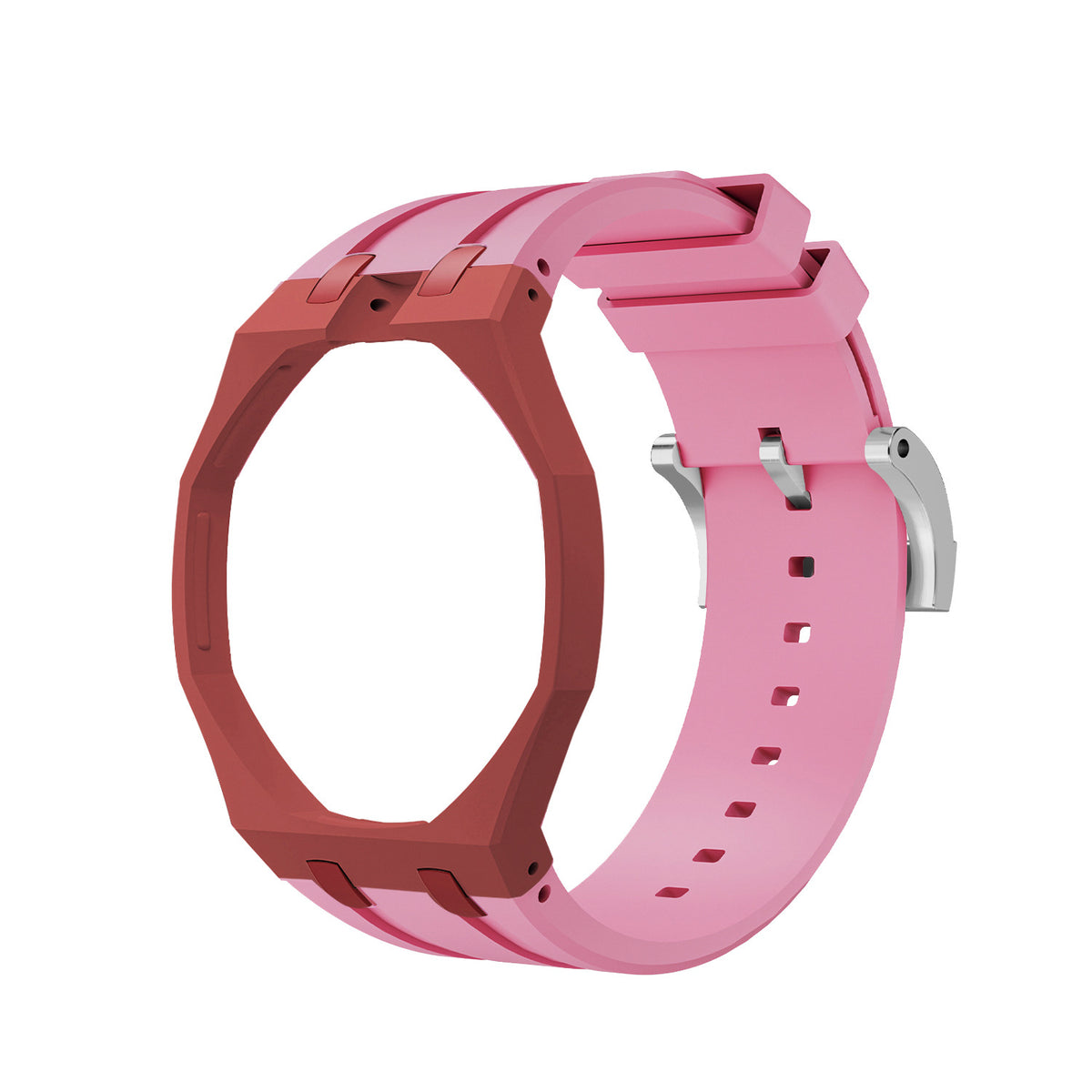 Swatch x AP Co branded Oak Bioceramic Modified Case Silicone Strap