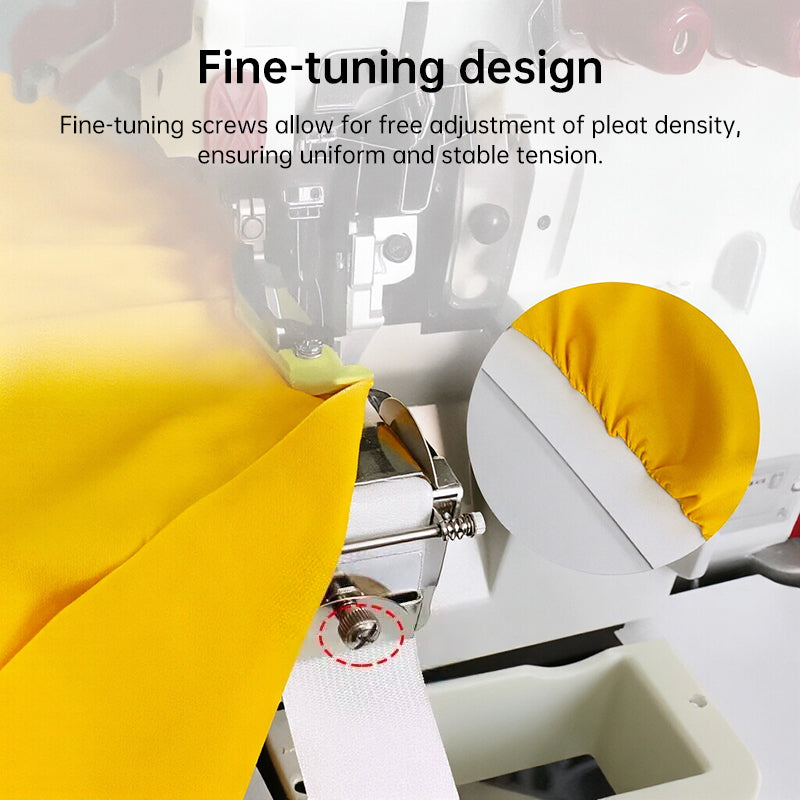 Professional Adjustable Overlock Machine: Multi-Purpose Elastic Tape Binding, Ribbon Edging & Hemming Tool