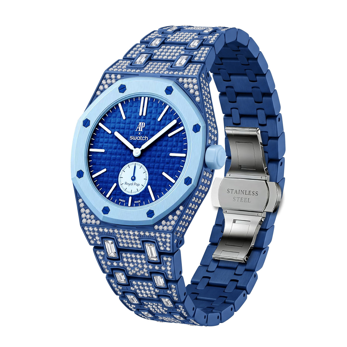 Suitable for Royal Pop Bioceramic Swatch Modified Case AP Case Watch Strap
