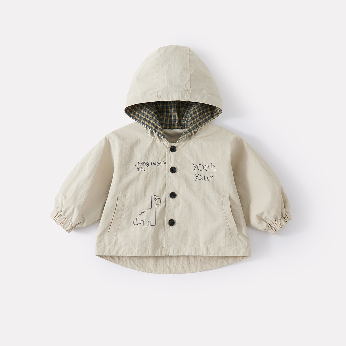 Color-block Hooded Outfit Set for Boys, Two-piece Suit with Cardigan and Jeans