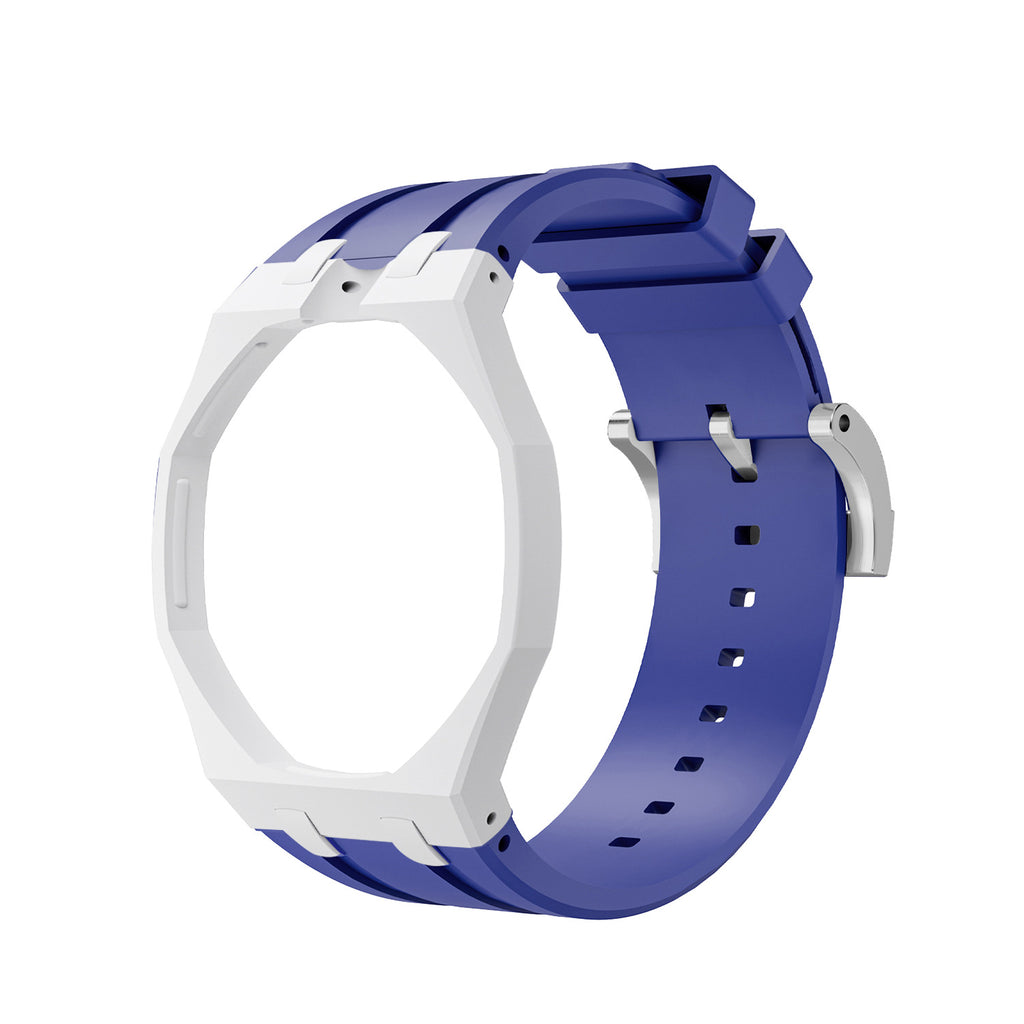 Swatch x AP Co branded Oak Bioceramic Modified Case Silicone Strap