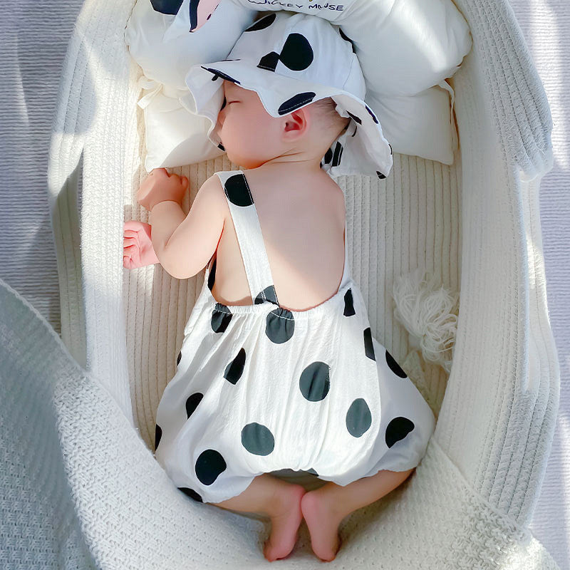 Baby Sleeveless Romper Onesie, Unisex Infant Triangular Bodysuit