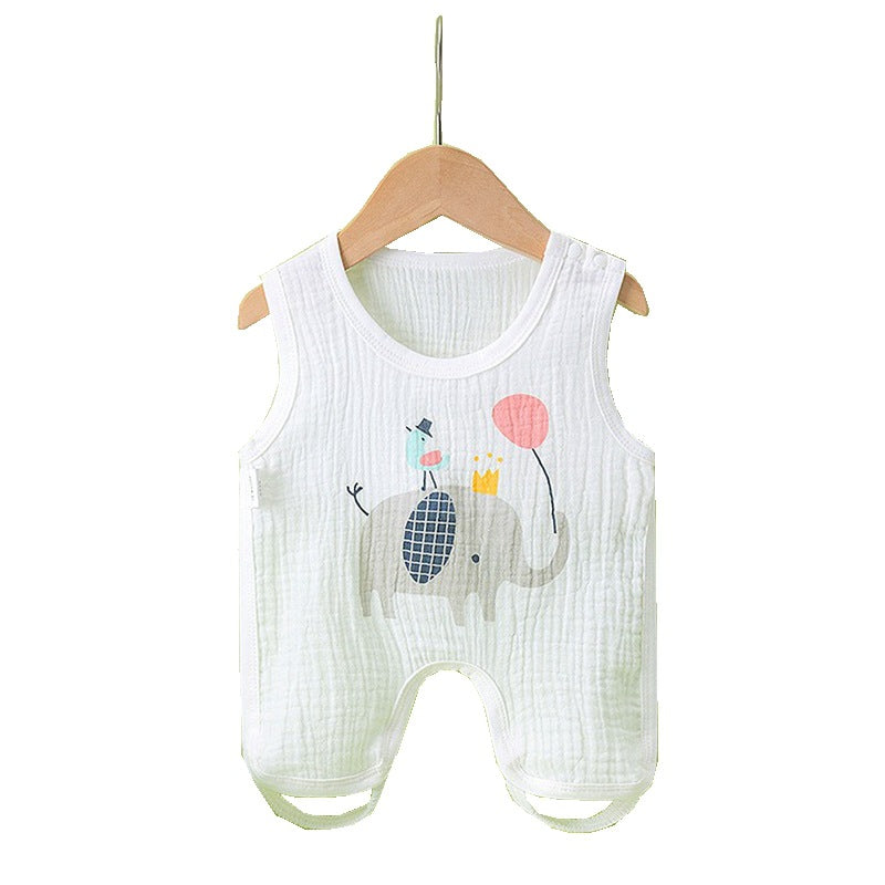 Baby Breathable Muslin Half-Back Legged Belly Warmer for Newborns