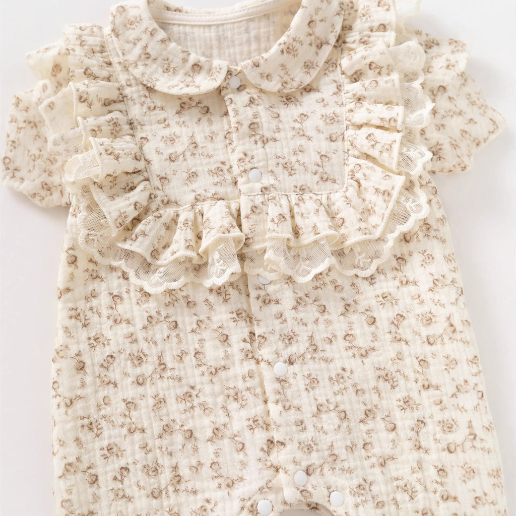 Baby Romper for Girls, Long Legs Infant Clothes, Sweet Style Long Bodysuit