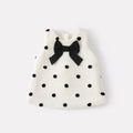 Fleece Lined Thickened Vest Dress Set with Fluffy Skirt and Bottoms Two-Piece Outfit
