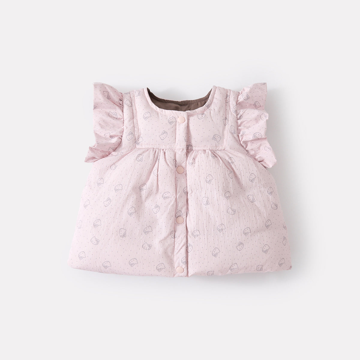 Charming Baby Girl's  with Cotton-Filled Vest, Sweater and Flared Pants