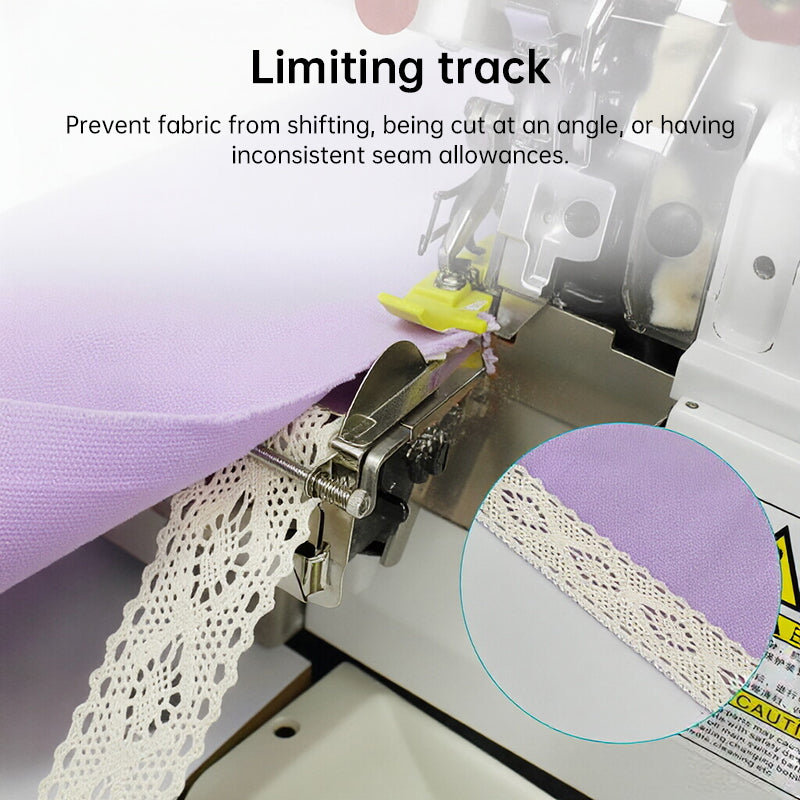 Professional Adjustable Overlock Machine: Multi-Purpose Elastic Tape Binding, Ribbon Edging & Hemming Tool