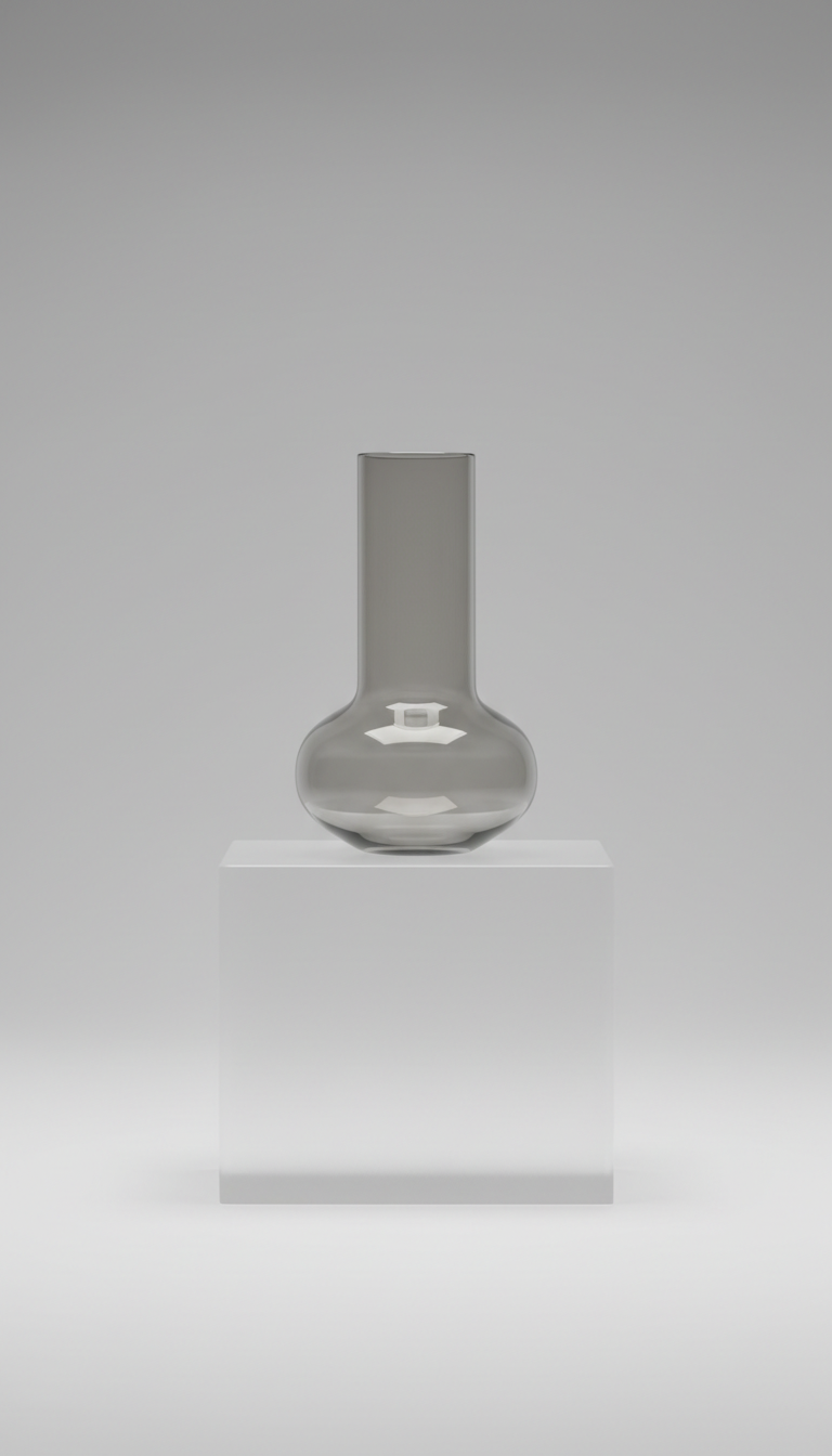 Jarrón decorativo vidrio minimalista