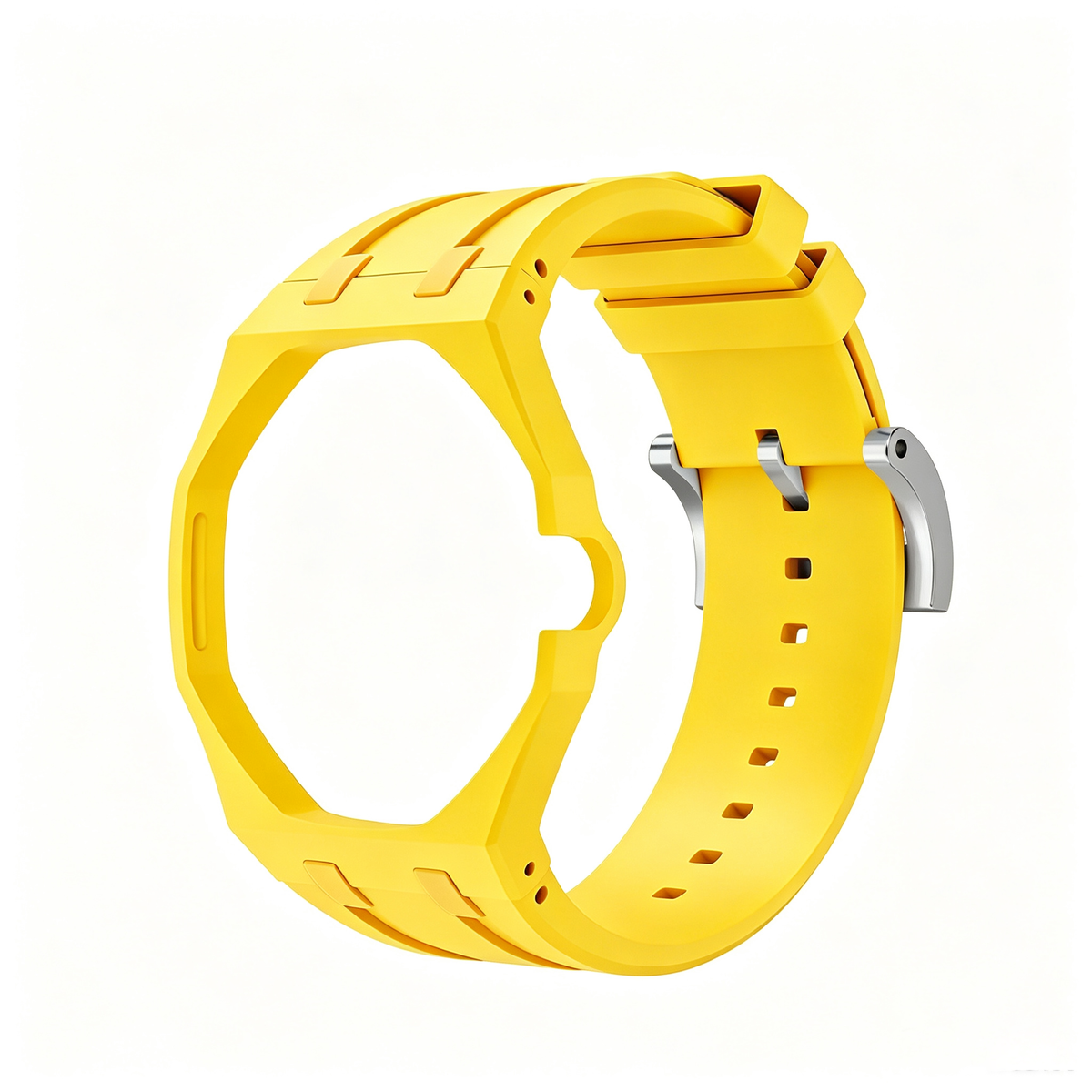 Swatch x AP Co branded Oak Bioceramic Modified Case Silicone Strap