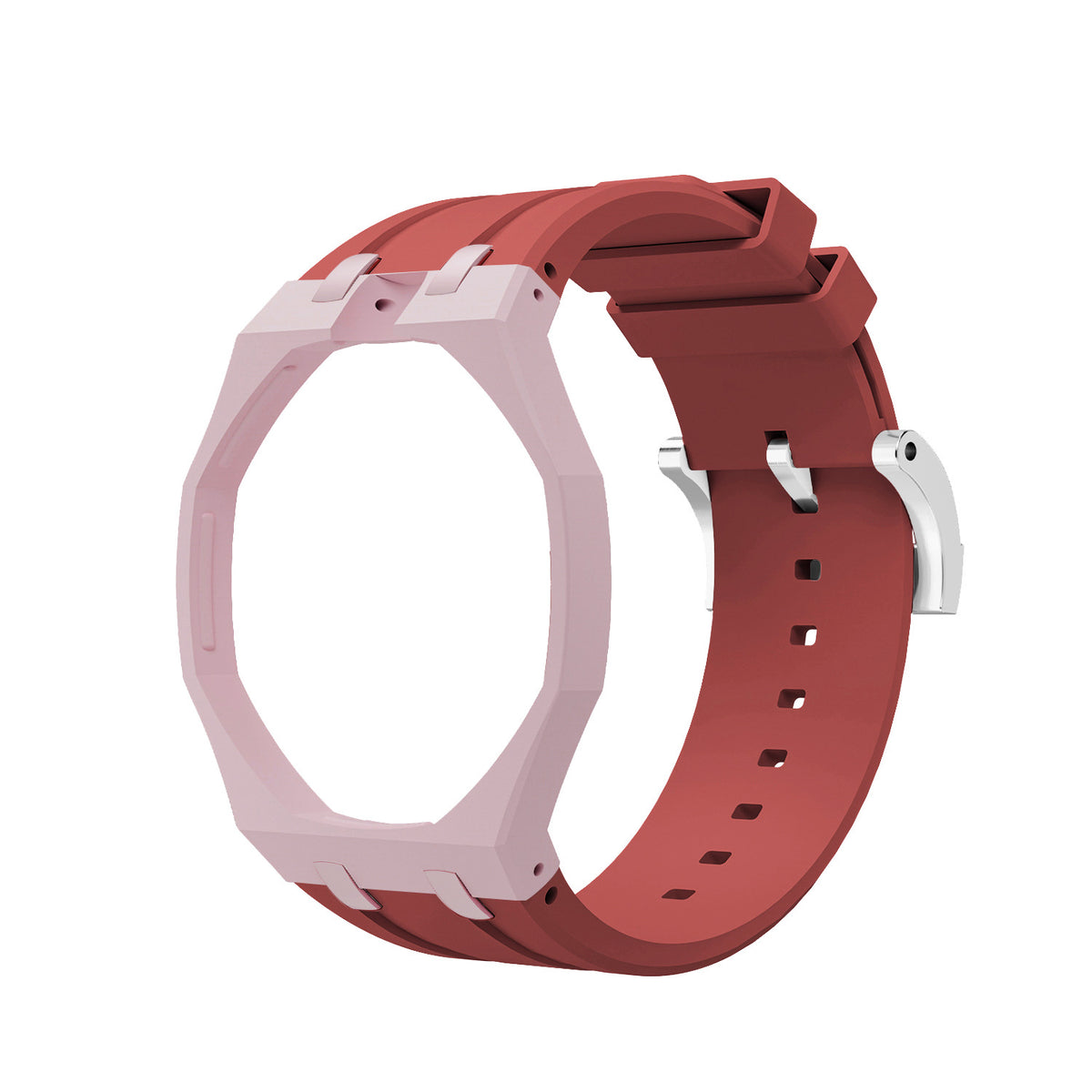 Swatch x AP Co branded Oak Bioceramic Modified Case Silicone Strap