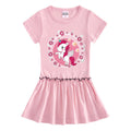 Children's short sleeved dress made of cotton