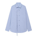 Retro women's pure linen shirt for summer