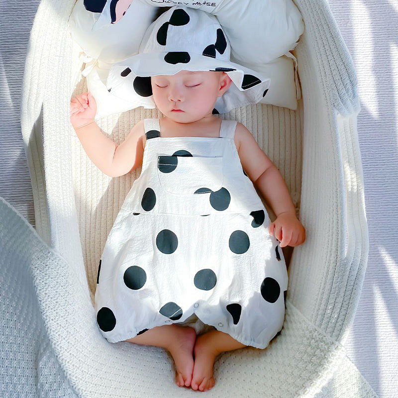 Baby Sleeveless Romper Onesie, Unisex Infant Triangular Bodysuit