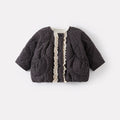 Infant and Toddler Ruffled Quilted Coat Set, Baby Girl Cotton Jacket