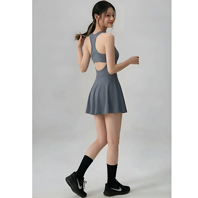 Professional Simple Sport Skirt High Elasticity Shaping Slim Fit Sport Shorts Tennis Skirt Girl Style
