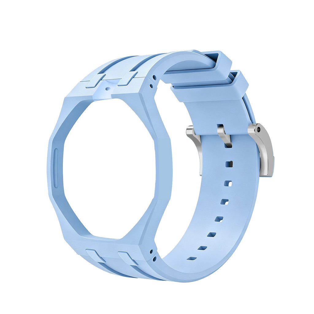 Swatch x AP Co branded Oak Bioceramic Modified Case Silicone Strap