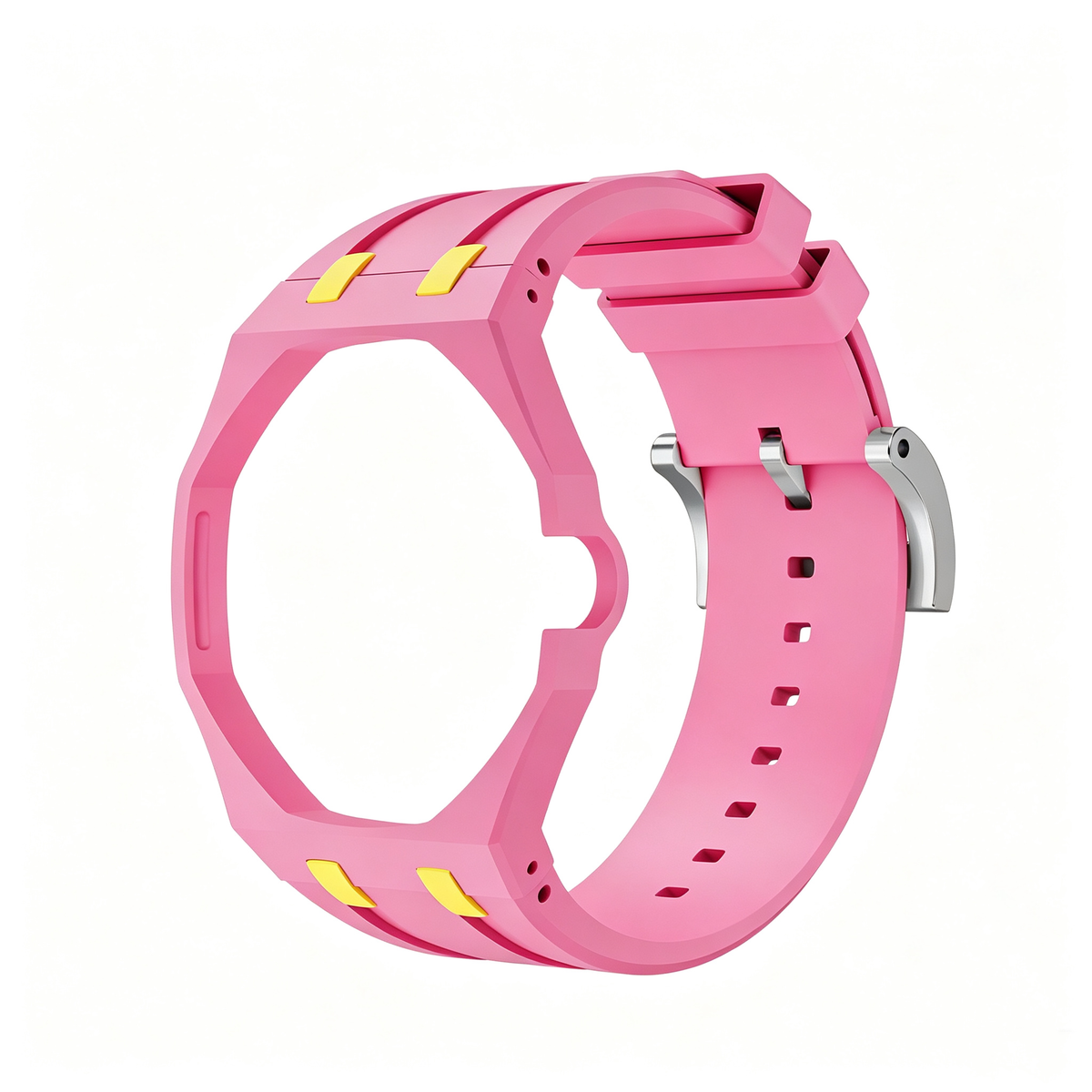 Swatch x AP Co branded Oak Bioceramic Modified Case Silicone Strap