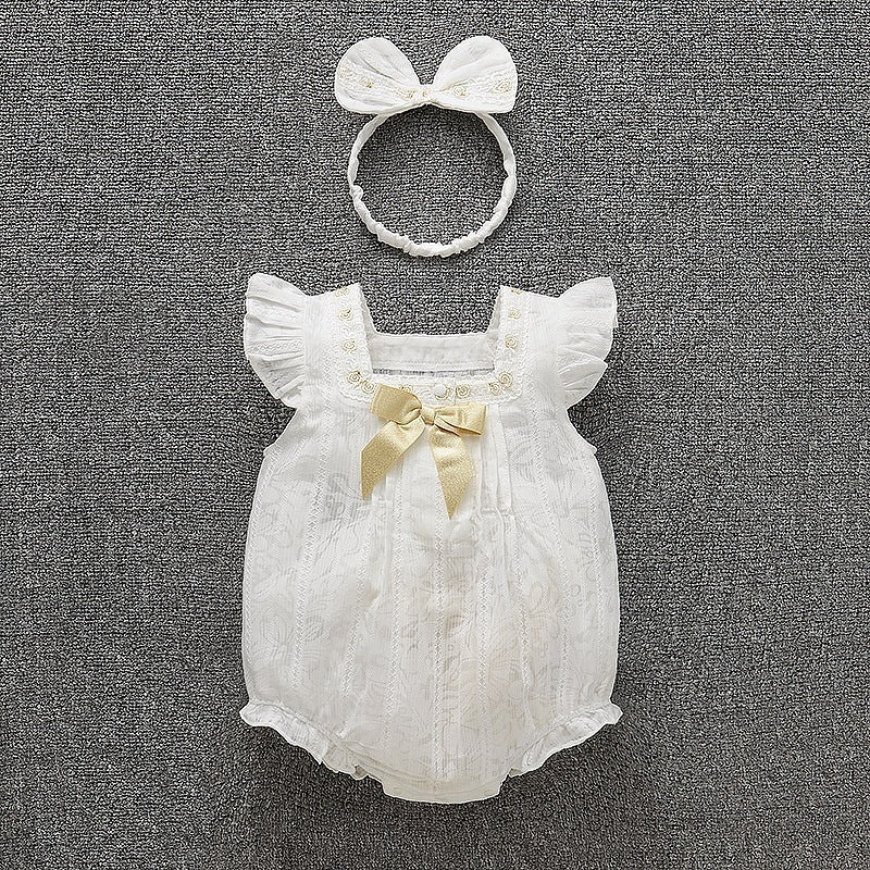 Baby Girl Romper Infant Bodysuit Newborn Triangular Onesie