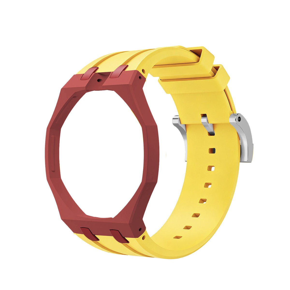 Swatch x AP Co branded Oak Bioceramic Modified Case Silicone Strap