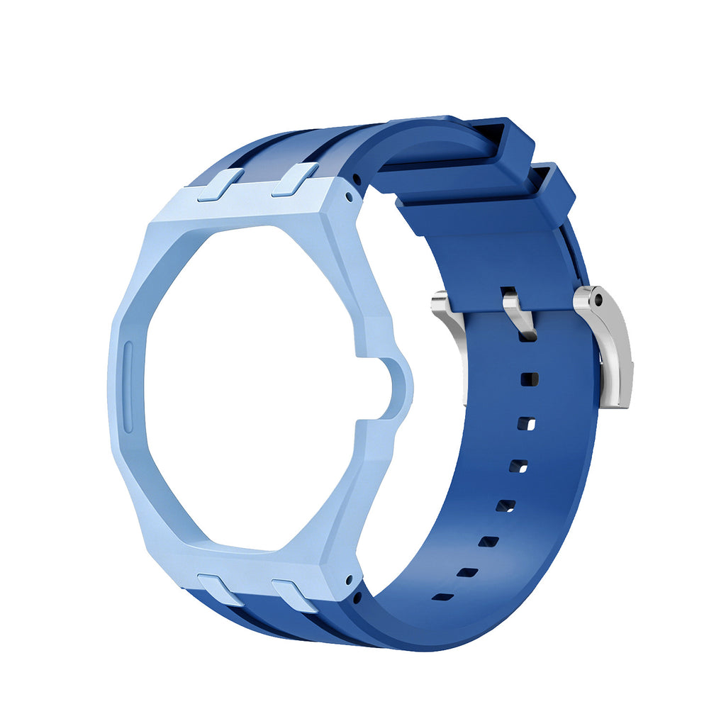 Swatch x AP Co branded Oak Bioceramic Modified Case Silicone Strap
