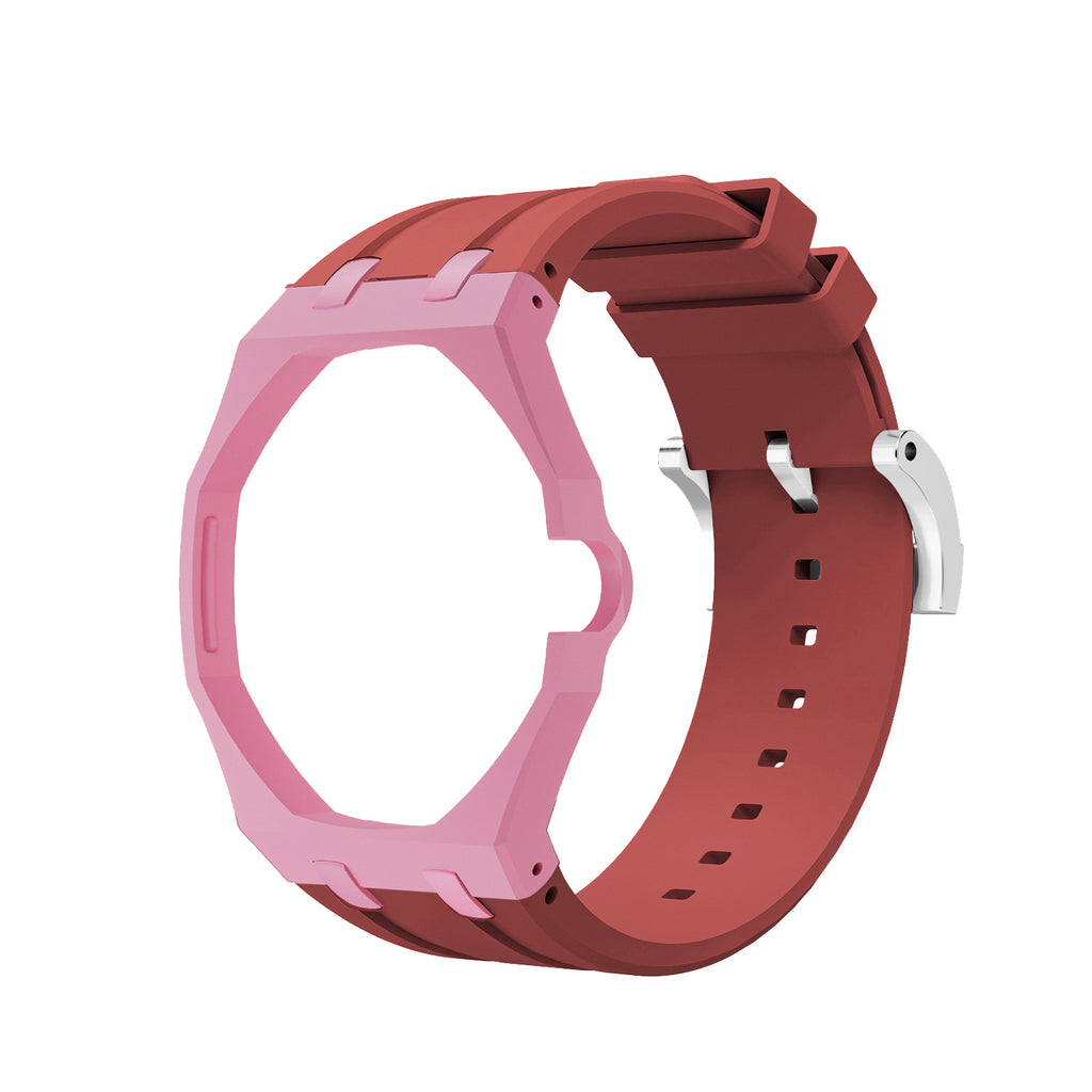Swatch x AP Co branded Oak Bioceramic Modified Case Silicone Strap