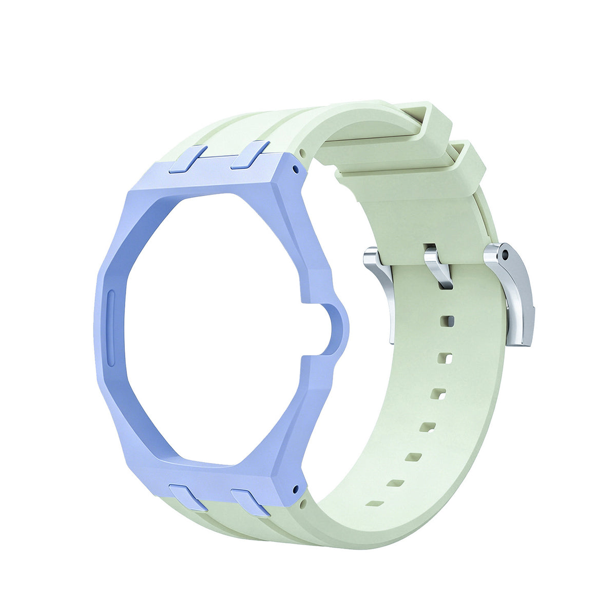 Swatch x AP Co branded Oak Bioceramic Modified Case Silicone Strap