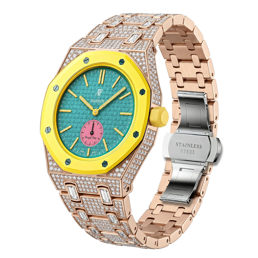 Suitable for Royal Pop Bioceramic Swatch Modified Case AP Case Watch Strap
