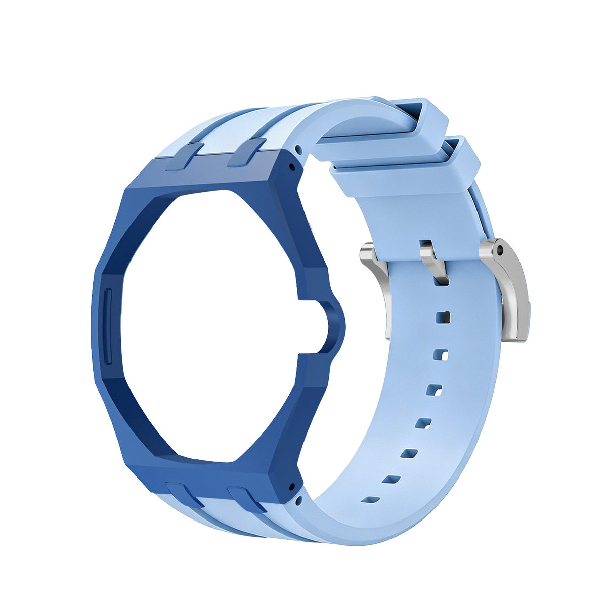 Swatch x AP Co branded Oak Bioceramic Modified Case Silicone Strap