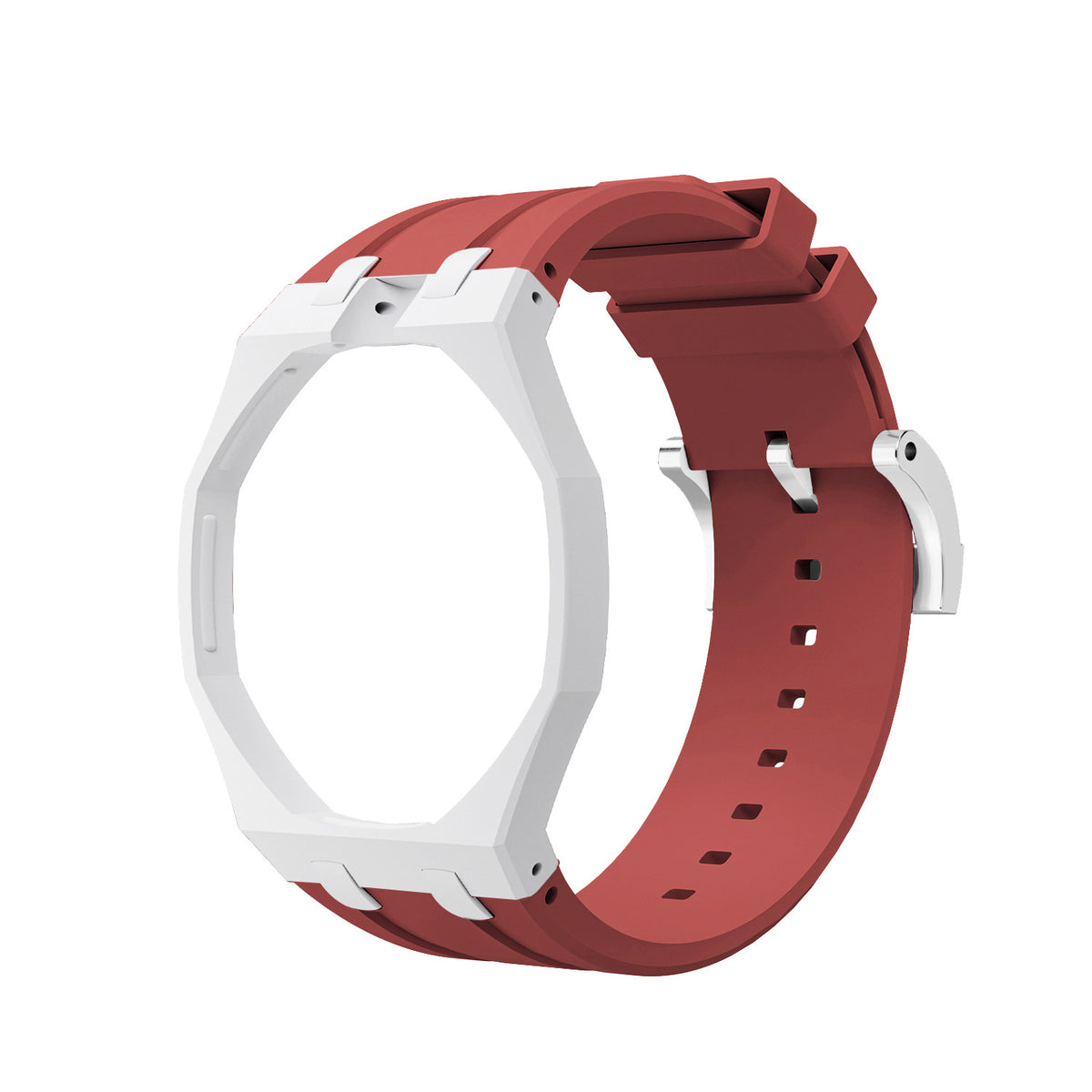 Swatch x AP Co branded Oak Bioceramic Modified Case Silicone Strap