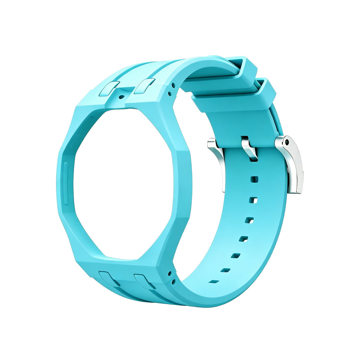 Swatch x AP Co branded Oak Bioceramic Modified Case Silicone Strap