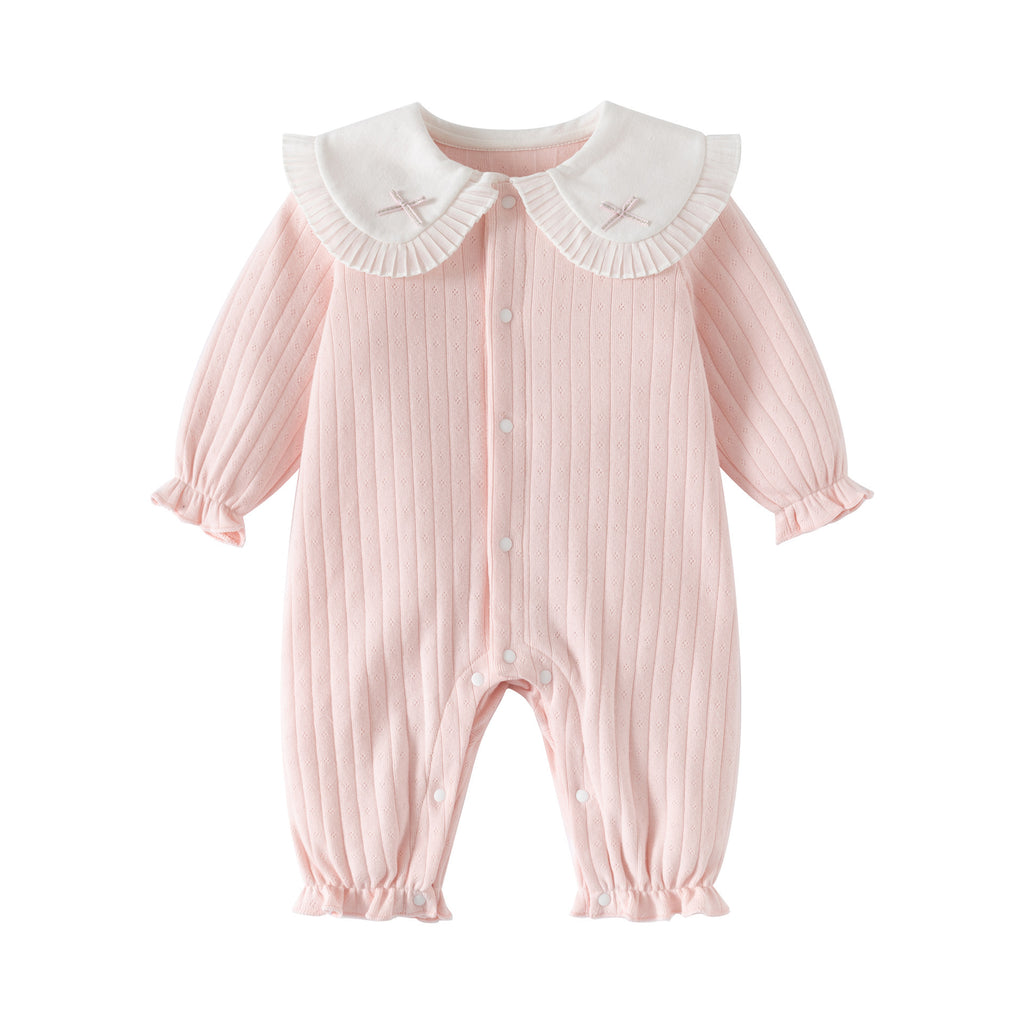 Cute Baby Girl Cotton Onesie for  Newborn Infant Bodysuit, Soft Sleepwear
