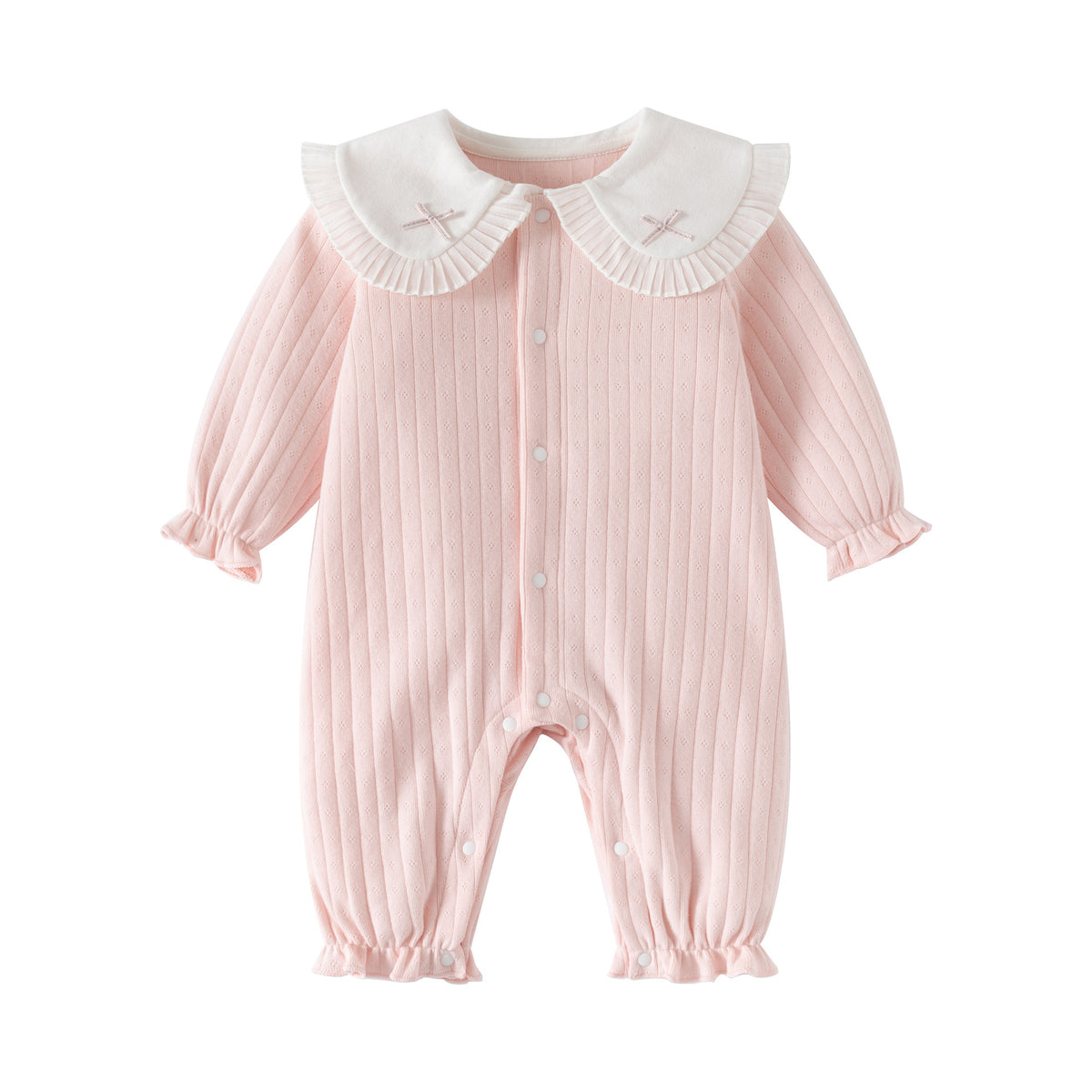 Cute Baby Girl Cotton Onesie for  Newborn Infant Bodysuit, Soft Sleepwear