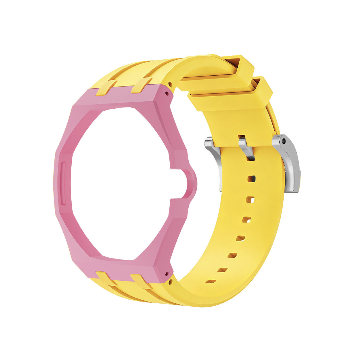 Swatch x AP Co branded Oak Bioceramic Modified Case Silicone Strap