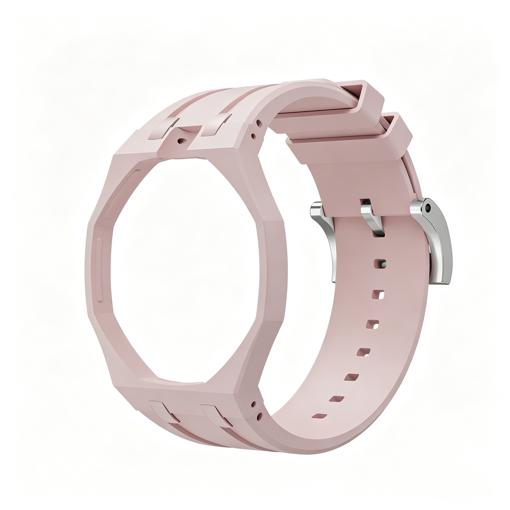 Swatch x AP Co branded Oak Bioceramic Modified Case Silicone Strap
