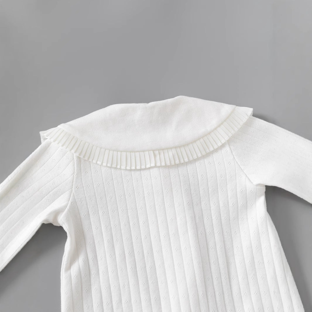 Cute Baby Girl Cotton Onesie for  Newborn Infant Bodysuit, Soft Sleepwear