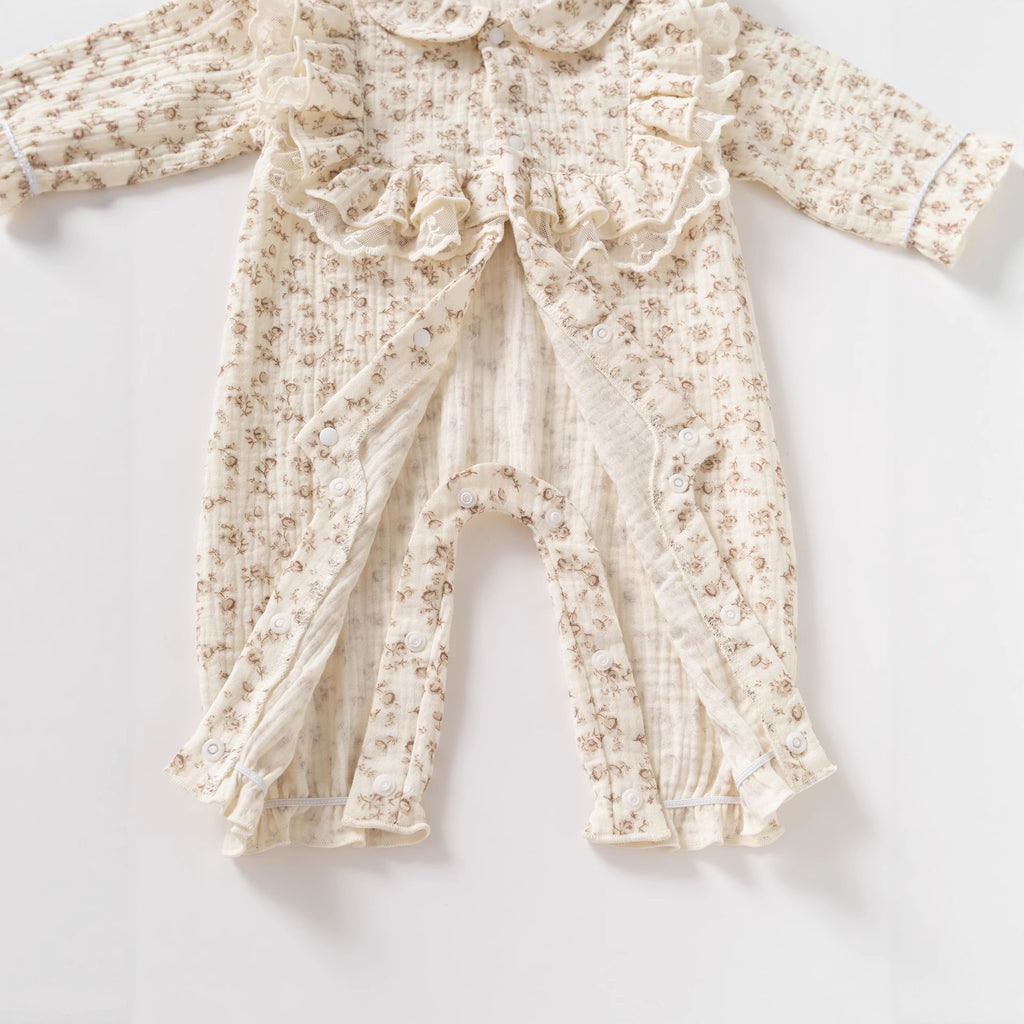 Baby Romper for Girls, Long Legs Infant Clothes, Sweet Style Long Bodysuit