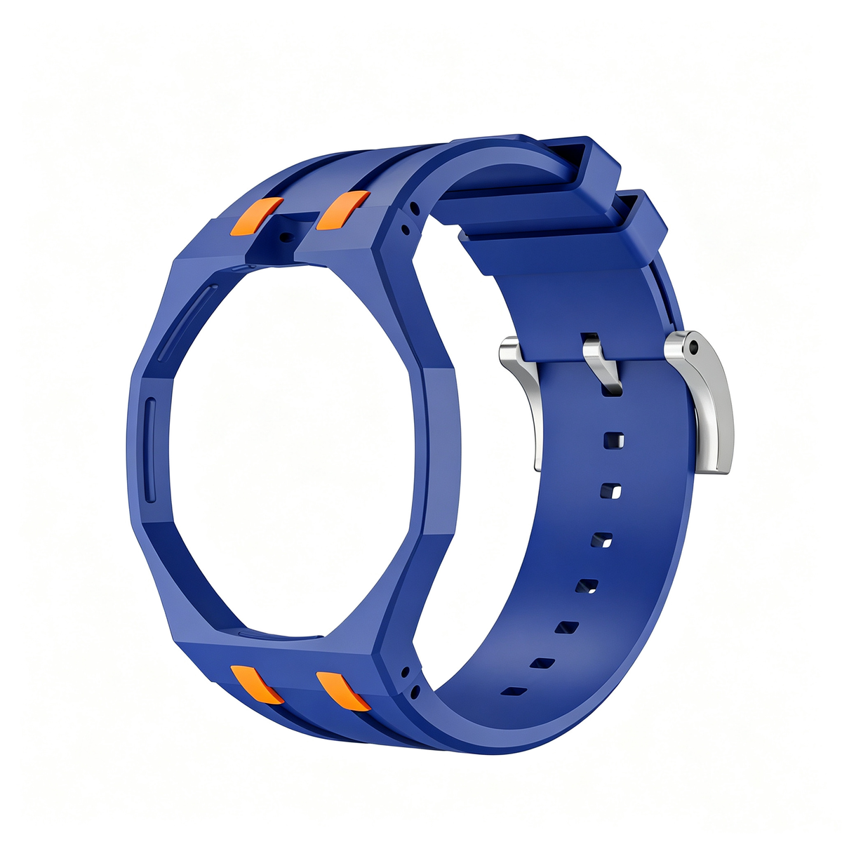 Swatch x AP Co branded Oak Bioceramic Modified Case Silicone Strap