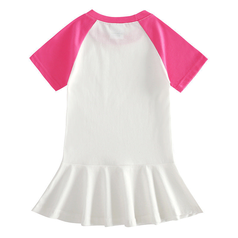 Me contro te half sleeved girls' dress