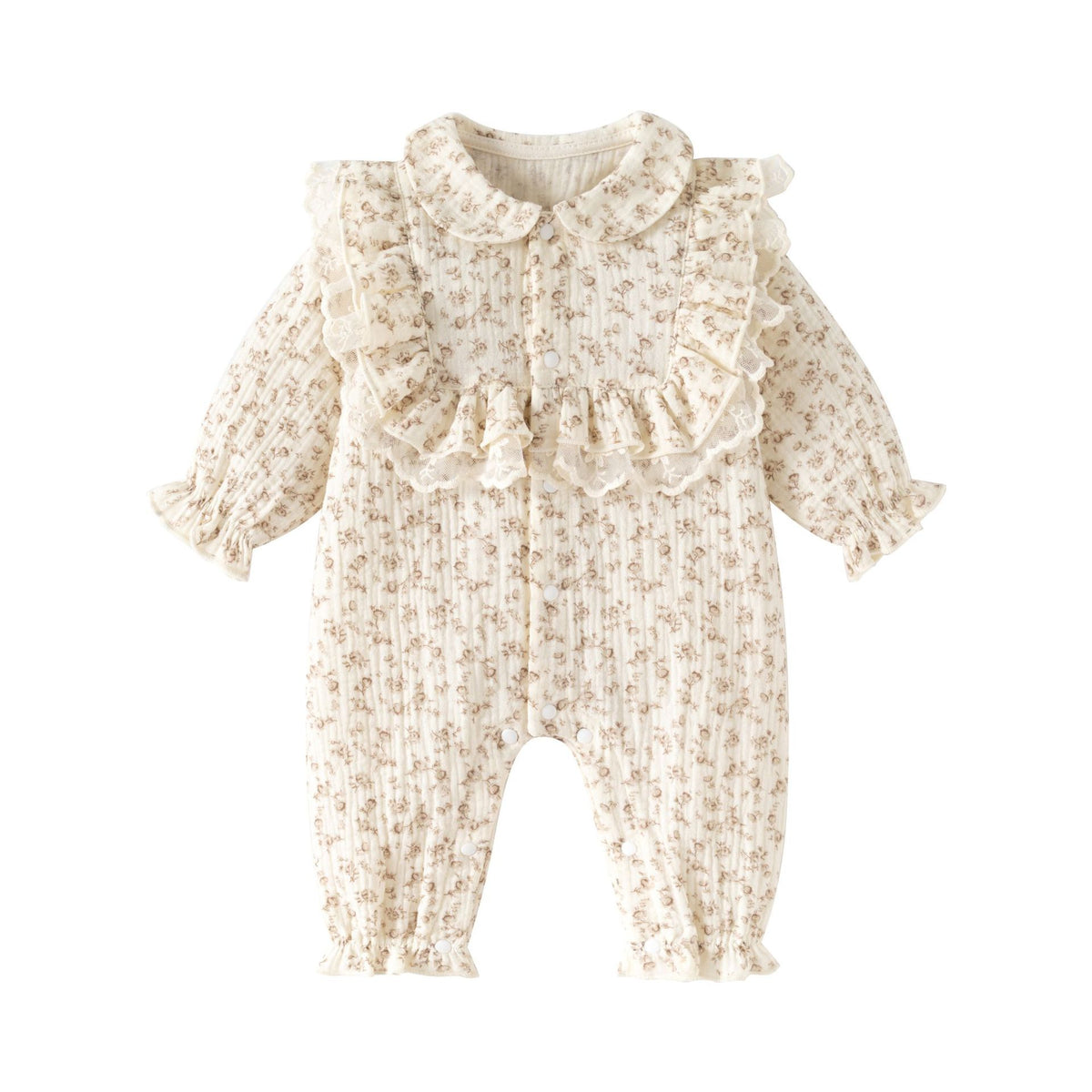 Baby Romper for Girls, Long Legs Infant Clothes, Sweet Style Long Bodysuit