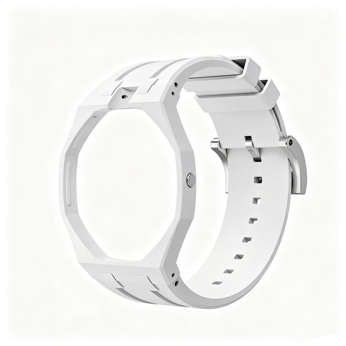 Swatch x AP Co branded Oak Bioceramic Modified Case Silicone Strap
