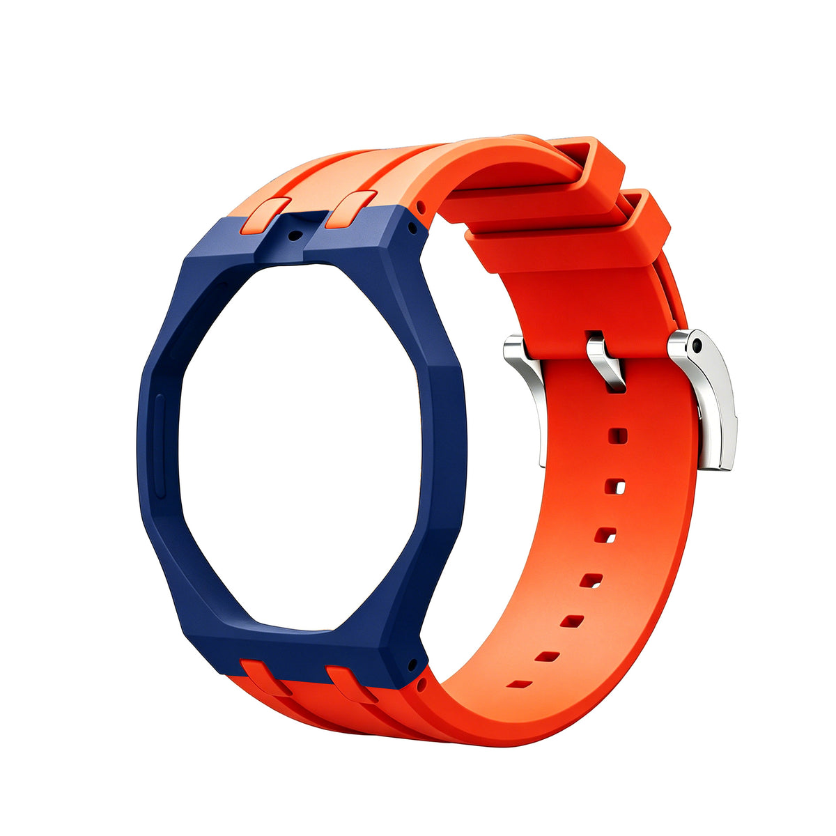 Swatch x AP Co branded Oak Bioceramic Modified Case Silicone Strap