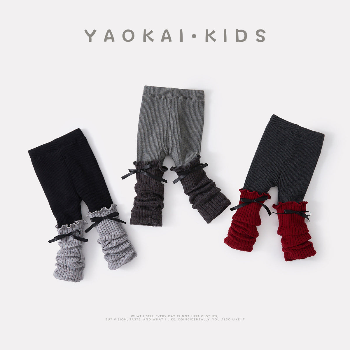 Thickened Fleece-Lined Knitted Pants, Stylish and Versatile Stackable Socks Pants