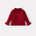 Fleece Lined Thickened Vest Dress Set for Baby Girls, Knit Sweater and Dress Two-Piece Outfit