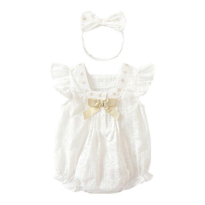 Baby Girl Romper Infant Bodysuit Newborn Triangular Onesie