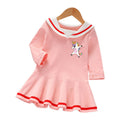 Girls' long sleeved dress