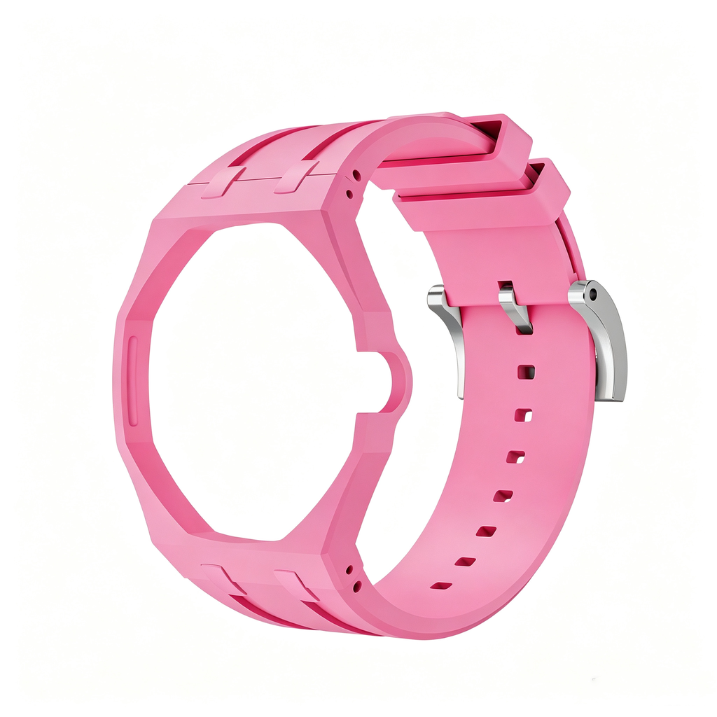 Swatch x AP Co branded Oak Bioceramic Modified Case Silicone Strap