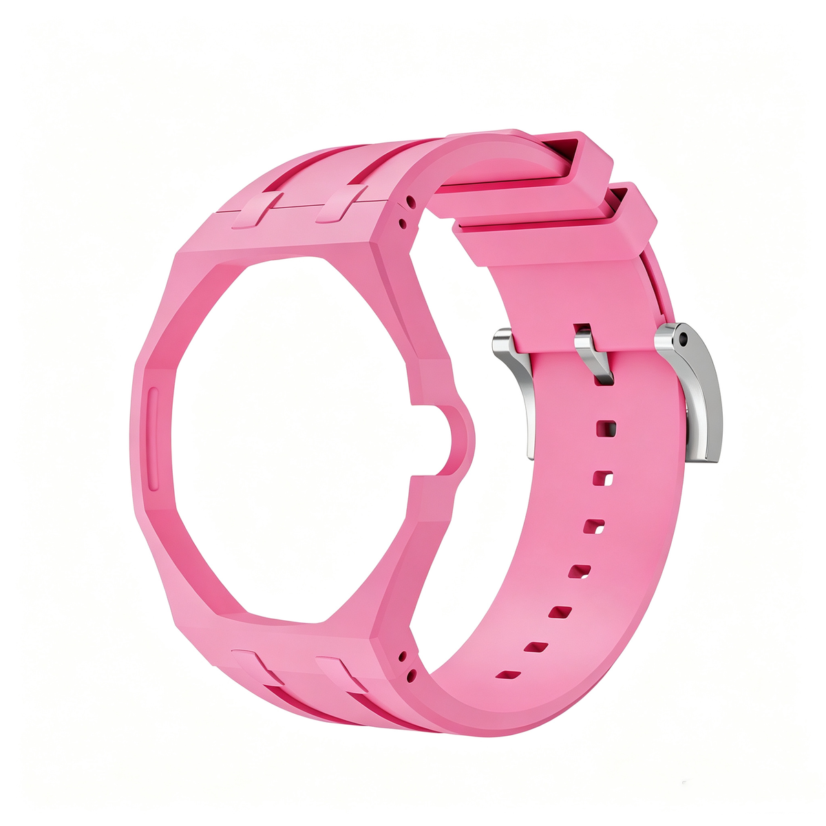 Swatch x AP Co branded Oak Bioceramic Modified Case Silicone Strap