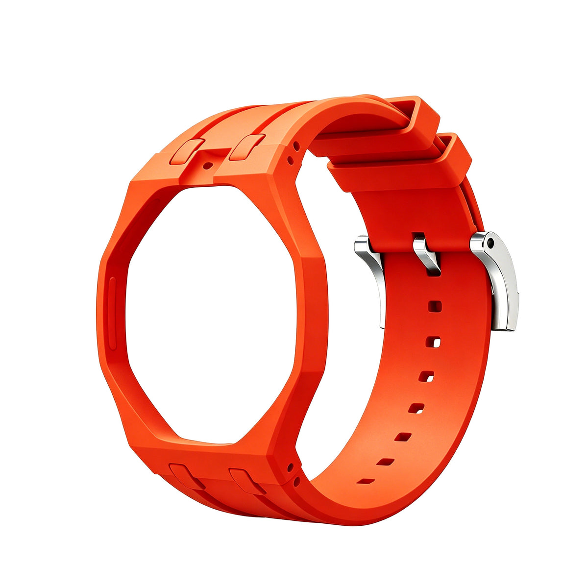 Swatch x AP Co branded Oak Bioceramic Modified Case Silicone Strap