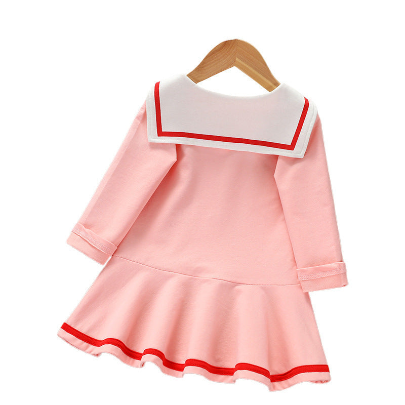 Girls' long sleeved dress